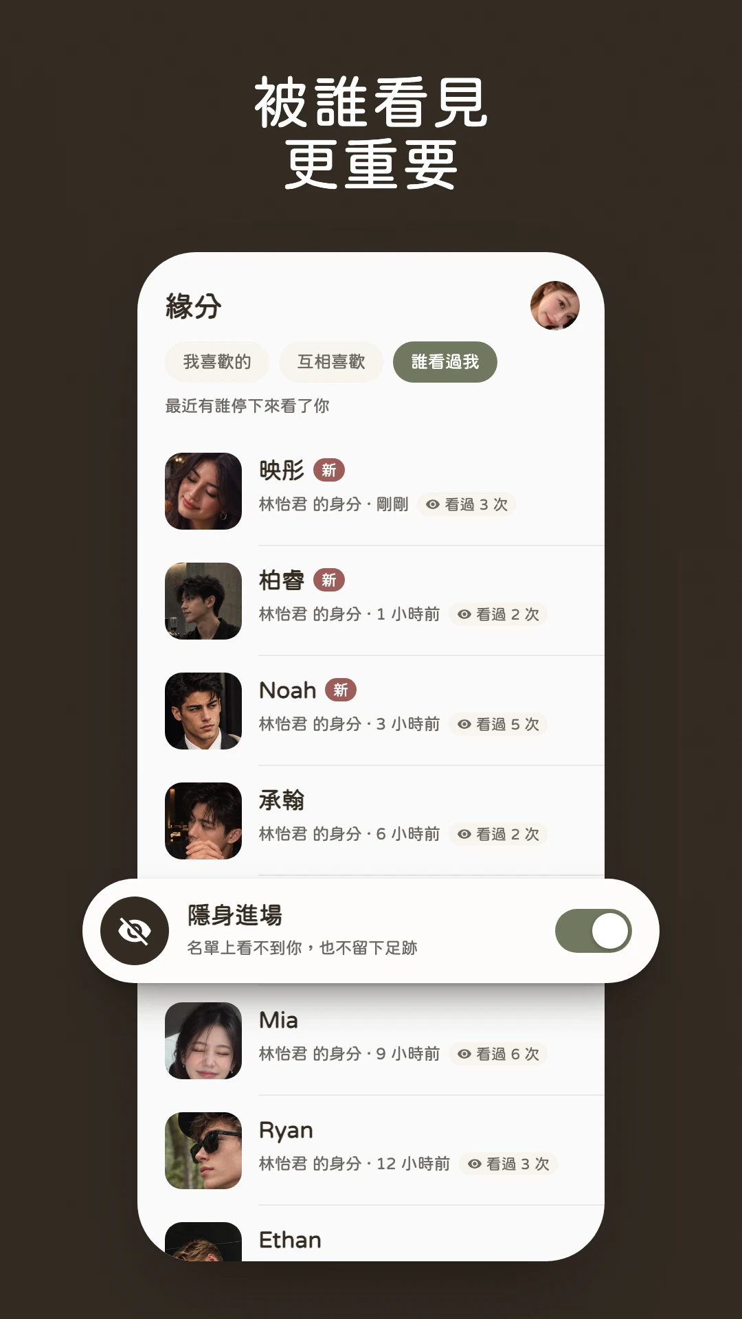 被誰看見